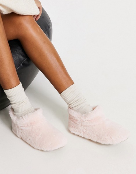 Totes - Ladies Slippers Pink from Asos GOOFASH