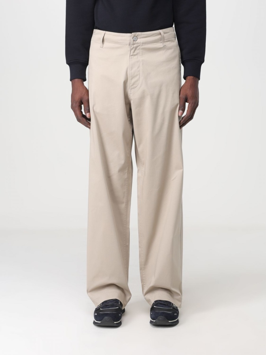 Trousers in Beige for Man by Giglio GOOFASH