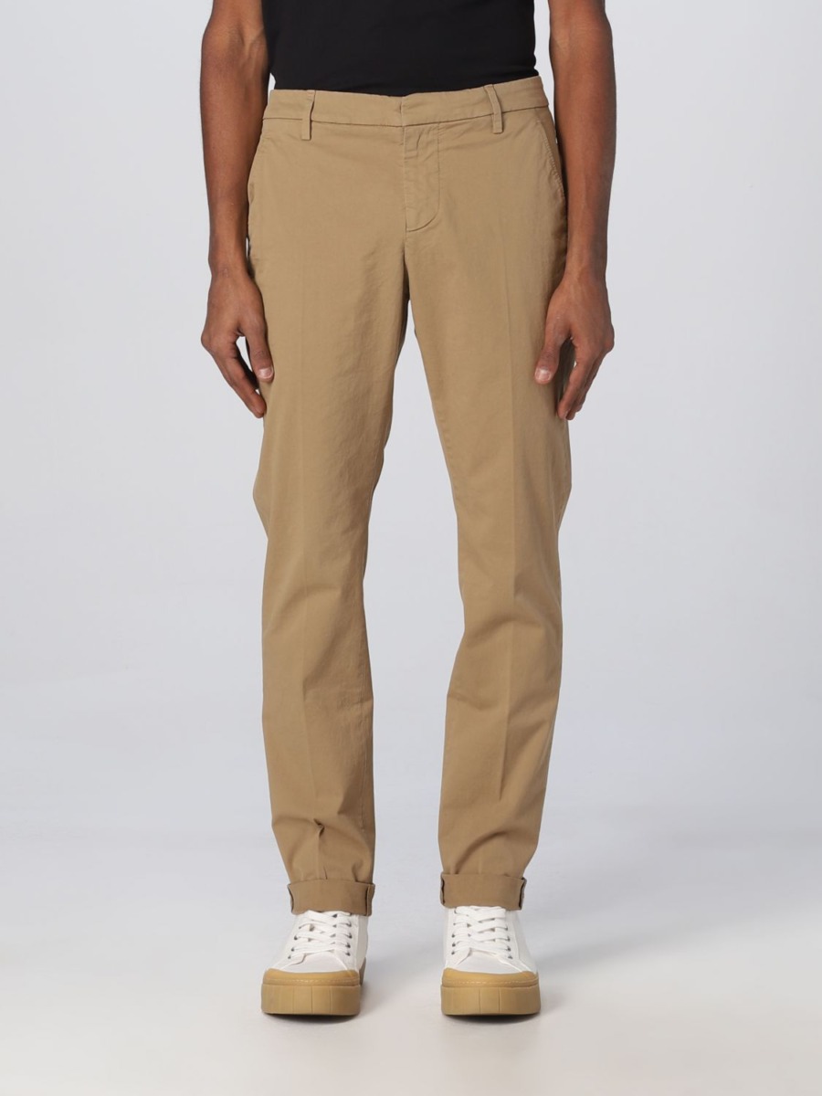 Trousers in Brown for Man from Giglio GOOFASH