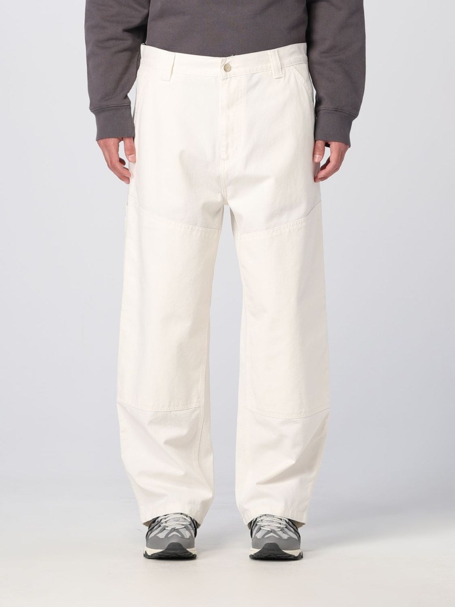 Trousers in Cream Giglio GOOFASH