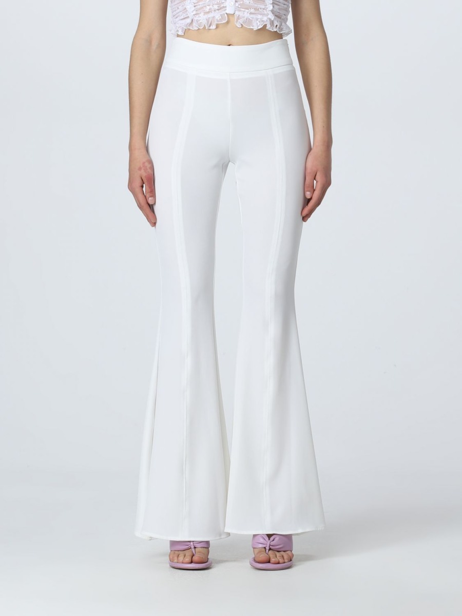 Trousers in White Giglio Woman - Giglio GOOFASH