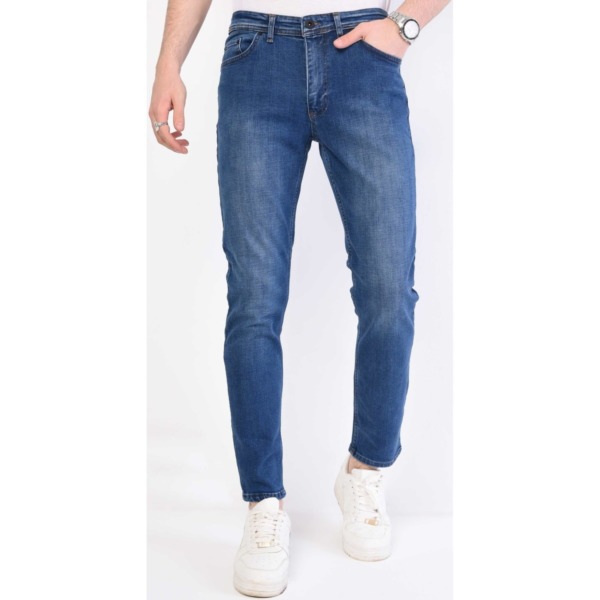 True Rise - Blue Skinny Jeans Spartoo Men GOOFASH