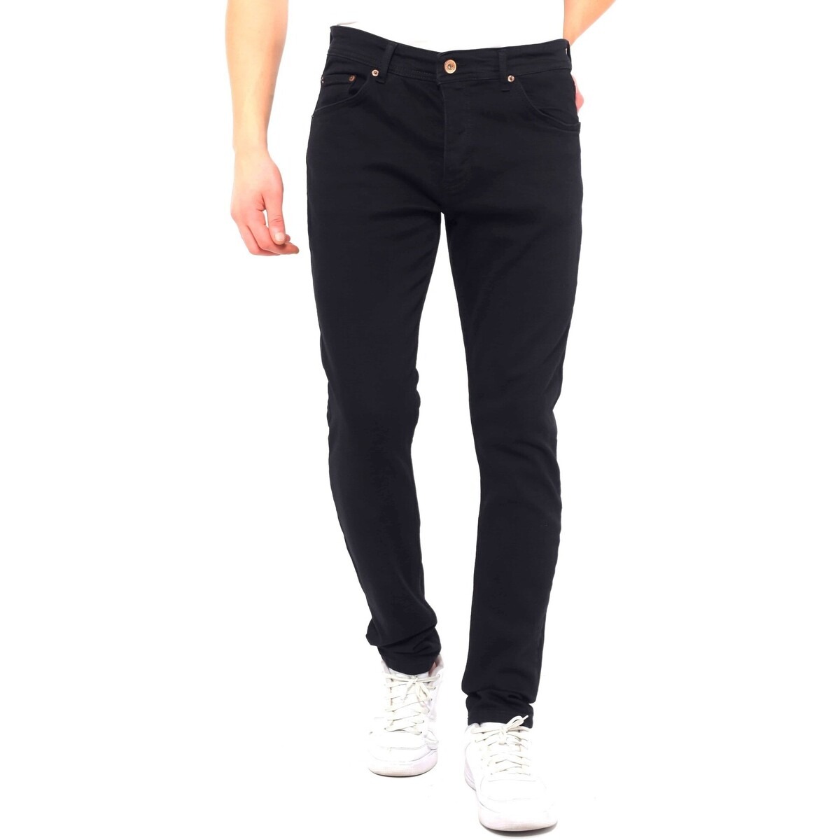 True Rise - Skinny Jeans Black Spartoo GOOFASH