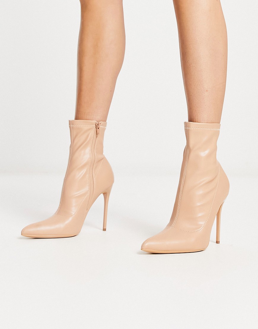 Truffle Collection Sock Boots Ivory for Woman at Asos GOOFASH