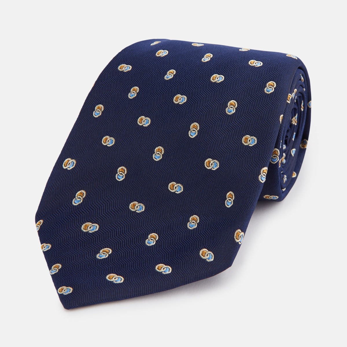 Turnbull & Asser Gents Yellow Tie from Turnbull And Asser GOOFASH