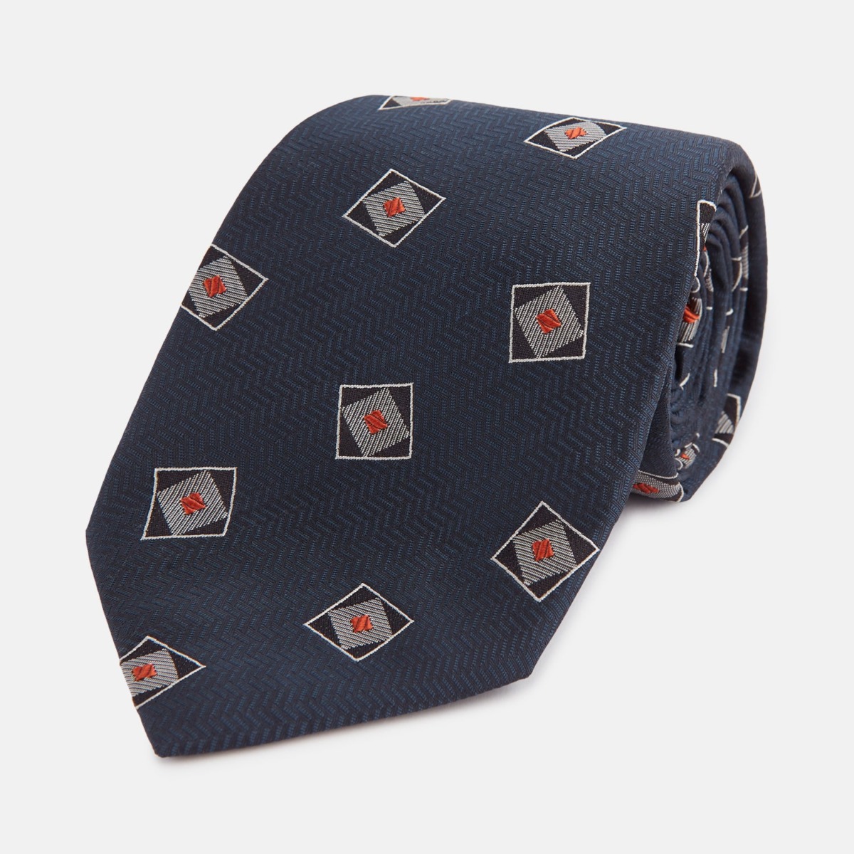 Turnbull & Asser - Grey Tie at Turnbull And Asser GOOFASH