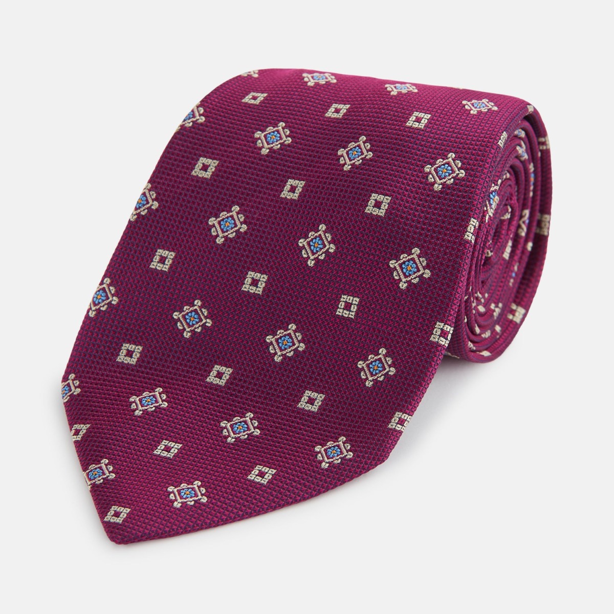Turnbull & Asser Tie in Purple by Turnbull And Asser GOOFASH