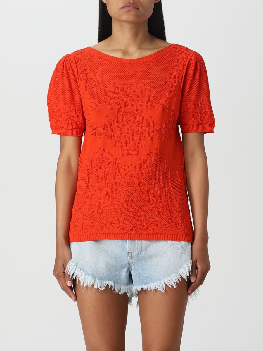 Twinset Woman Jumper in Coral - Giglio GOOFASH