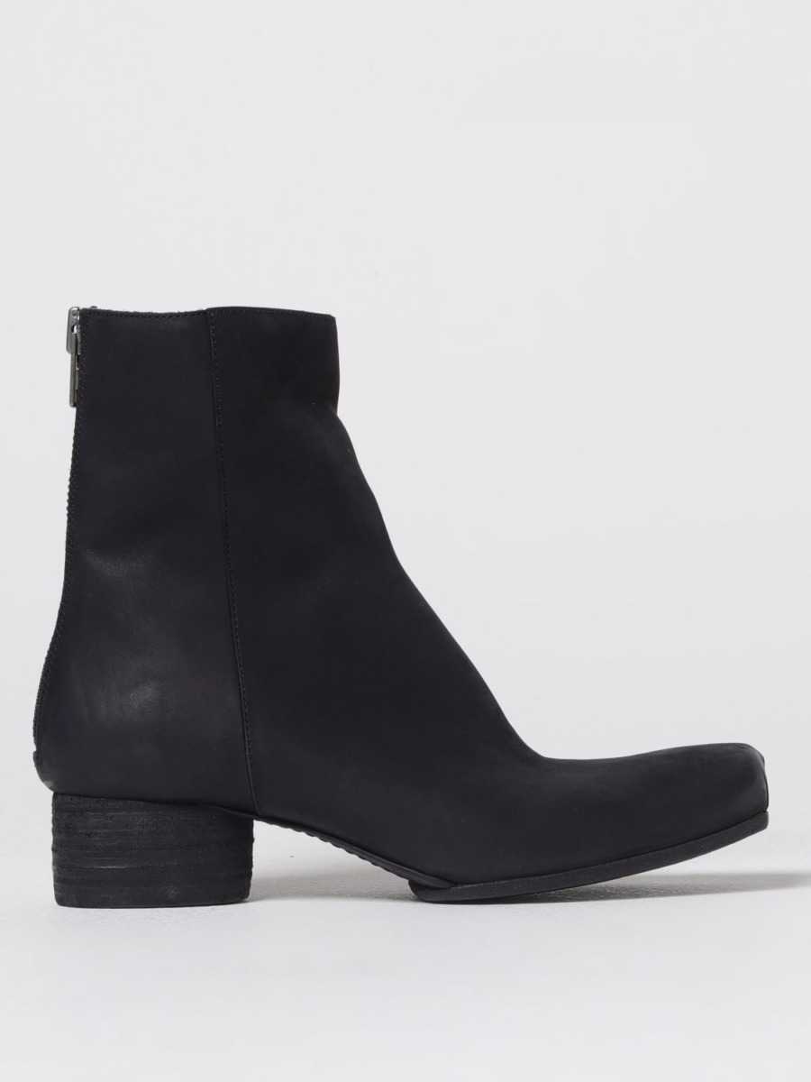 Uma Wang Ladies Flat Boots in Black at Giglio GOOFASH