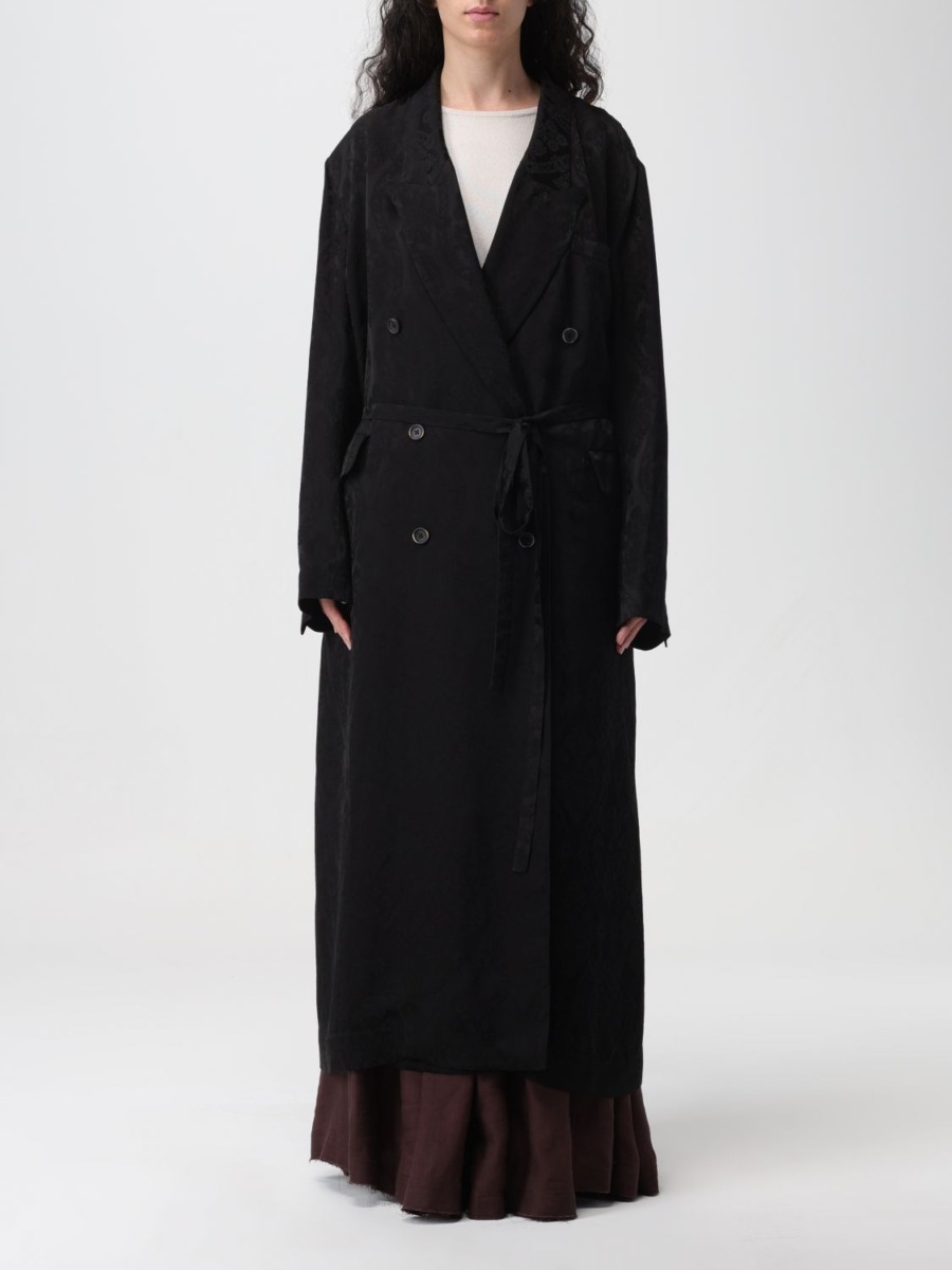 Uma Wang Womens Coat in Black - Giglio GOOFASH