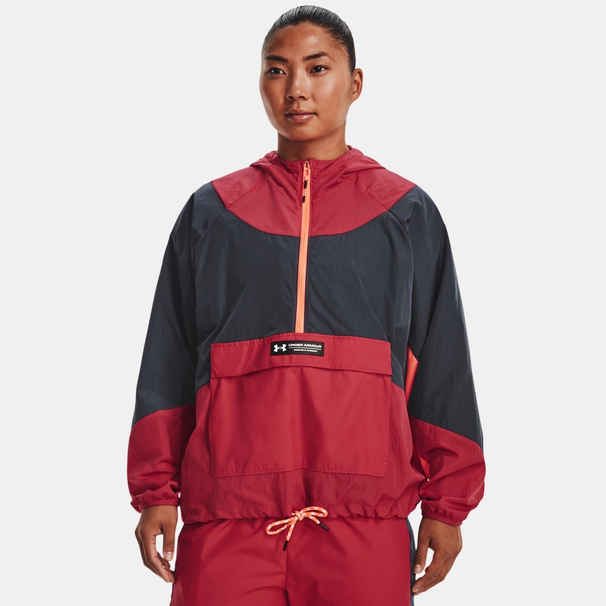 Under Armour - Red - Anorak - Woman GOOFASH