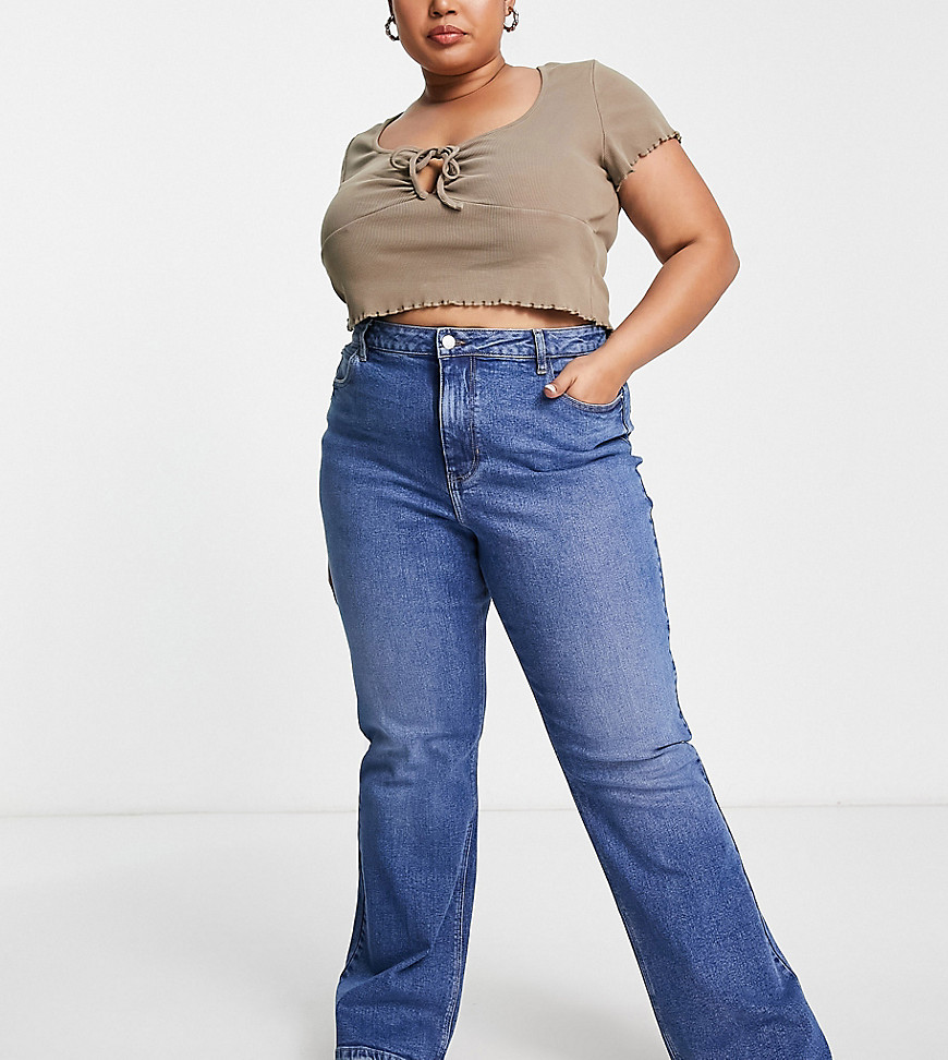 Urban Bliss - Ladies Blue Flared Jeans by Asos GOOFASH