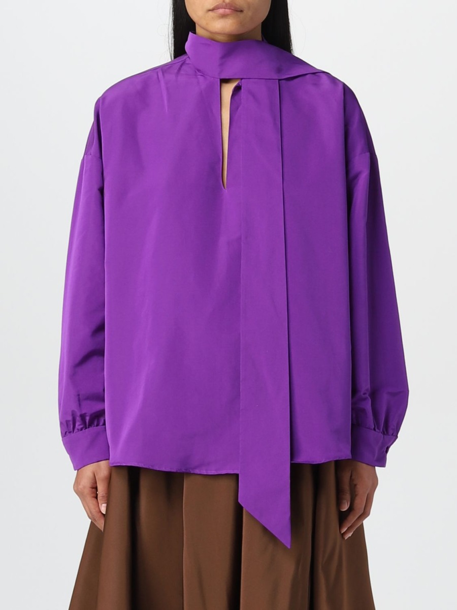 Valentino Top Purple for Woman by Giglio GOOFASH