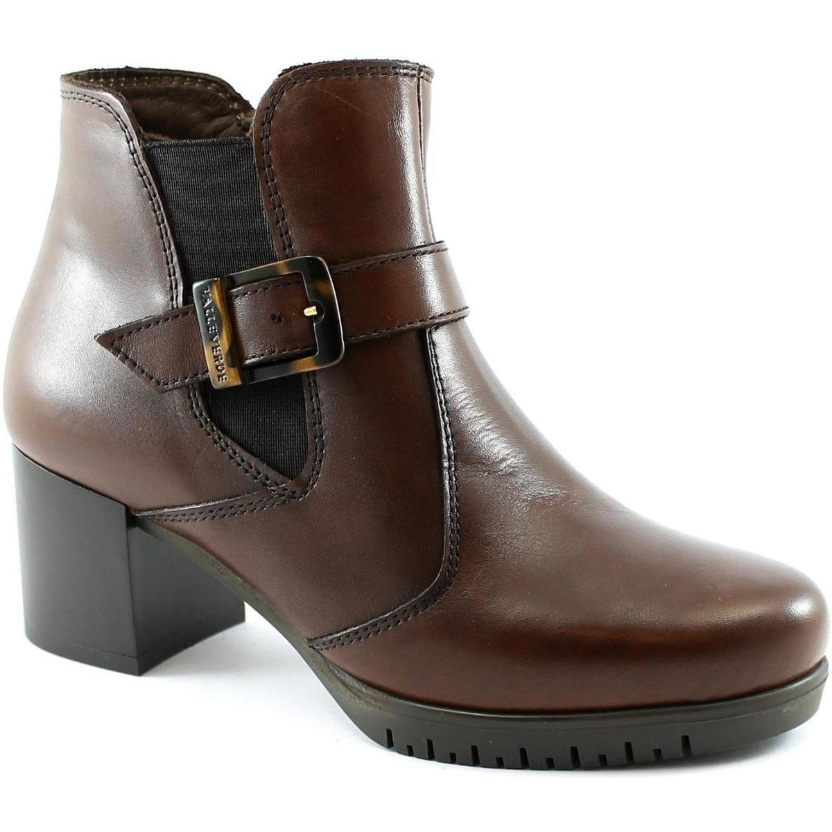 Valleverde - Ladies Ankle Boots Brown from Spartoo GOOFASH