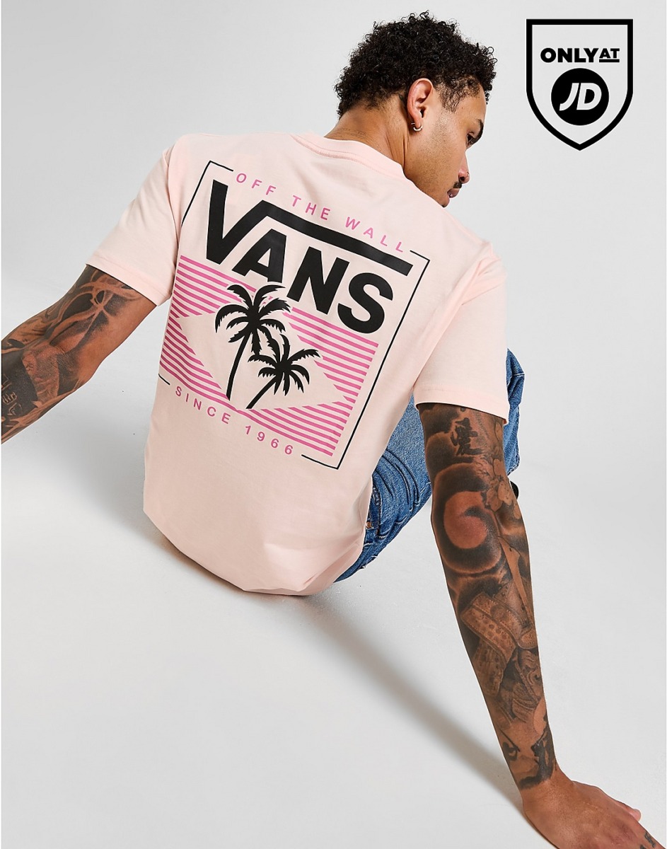 Vans Men's T-Shirt in Pink JD Sports GOOFASH