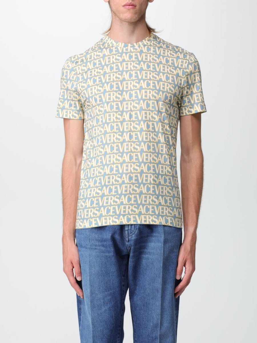 Versace - Blue T-Shirt from Giglio GOOFASH