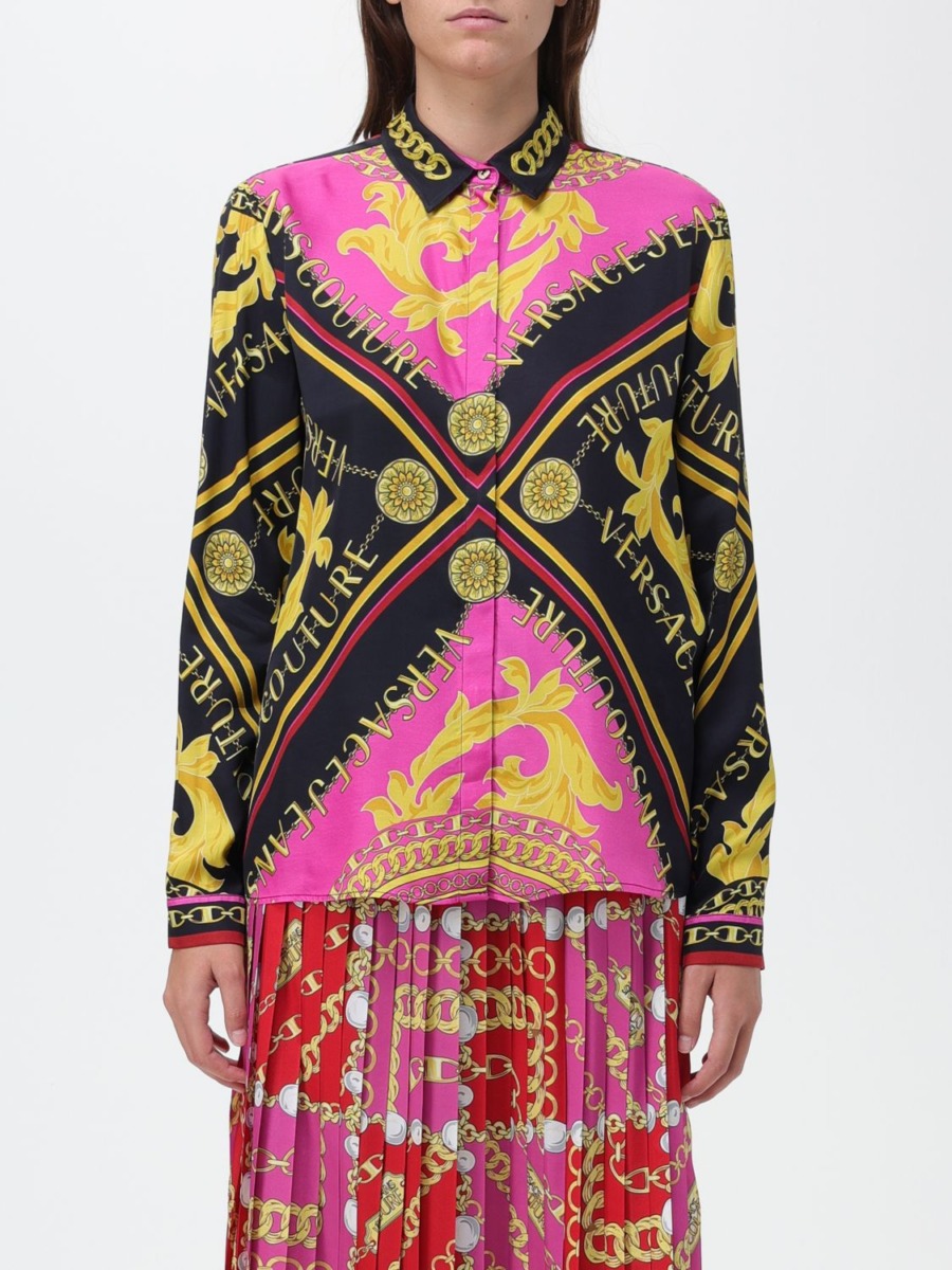 Versace Womens Shirt in Pink from Giglio GOOFASH
