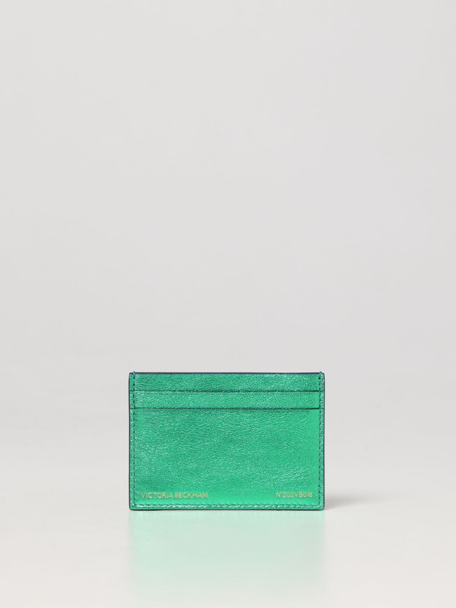 Victoria Beckham Womens Wallet in Green at Giglio GOOFASH
