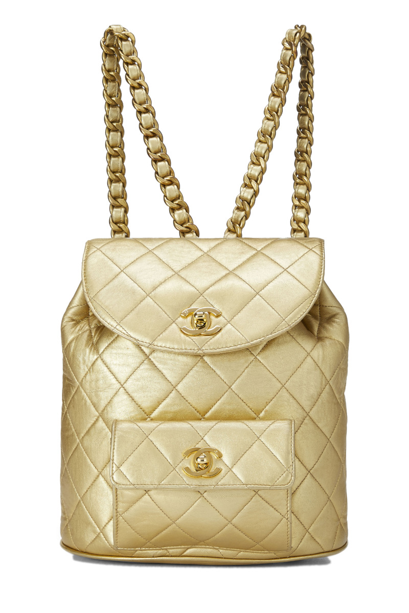 WGACA Gold Backpack Chanel GOOFASH