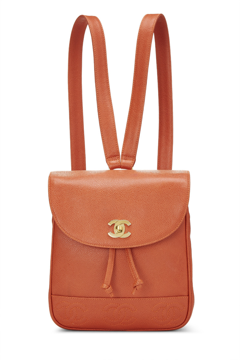 WGACA - Lady Backpack Orange - Chanel GOOFASH