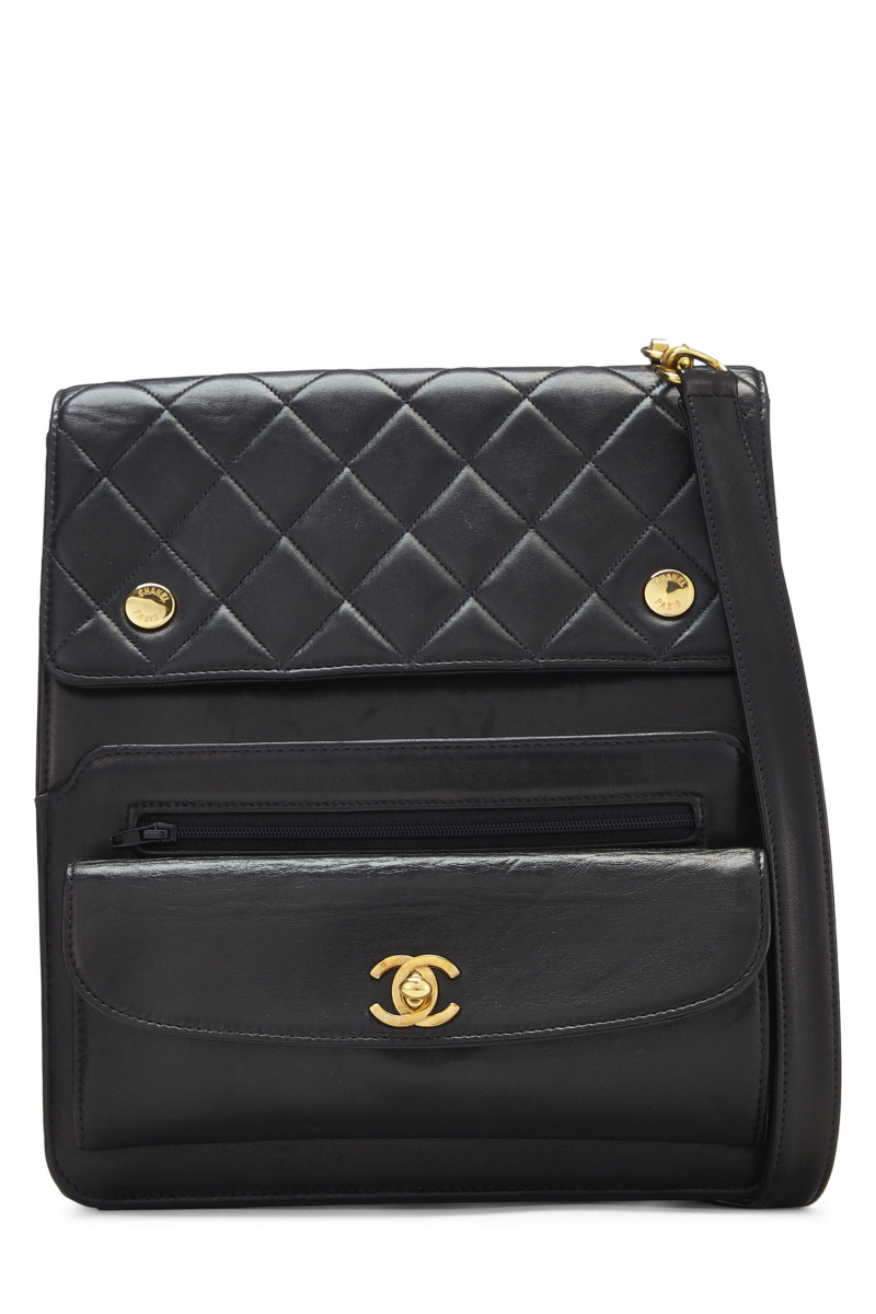 WGACA Womens Shoulder Bag Black by Chanel GOOFASH