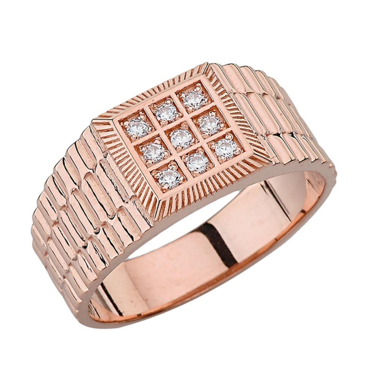Watchband Ring in Rose Gold Boutique GOOFASH