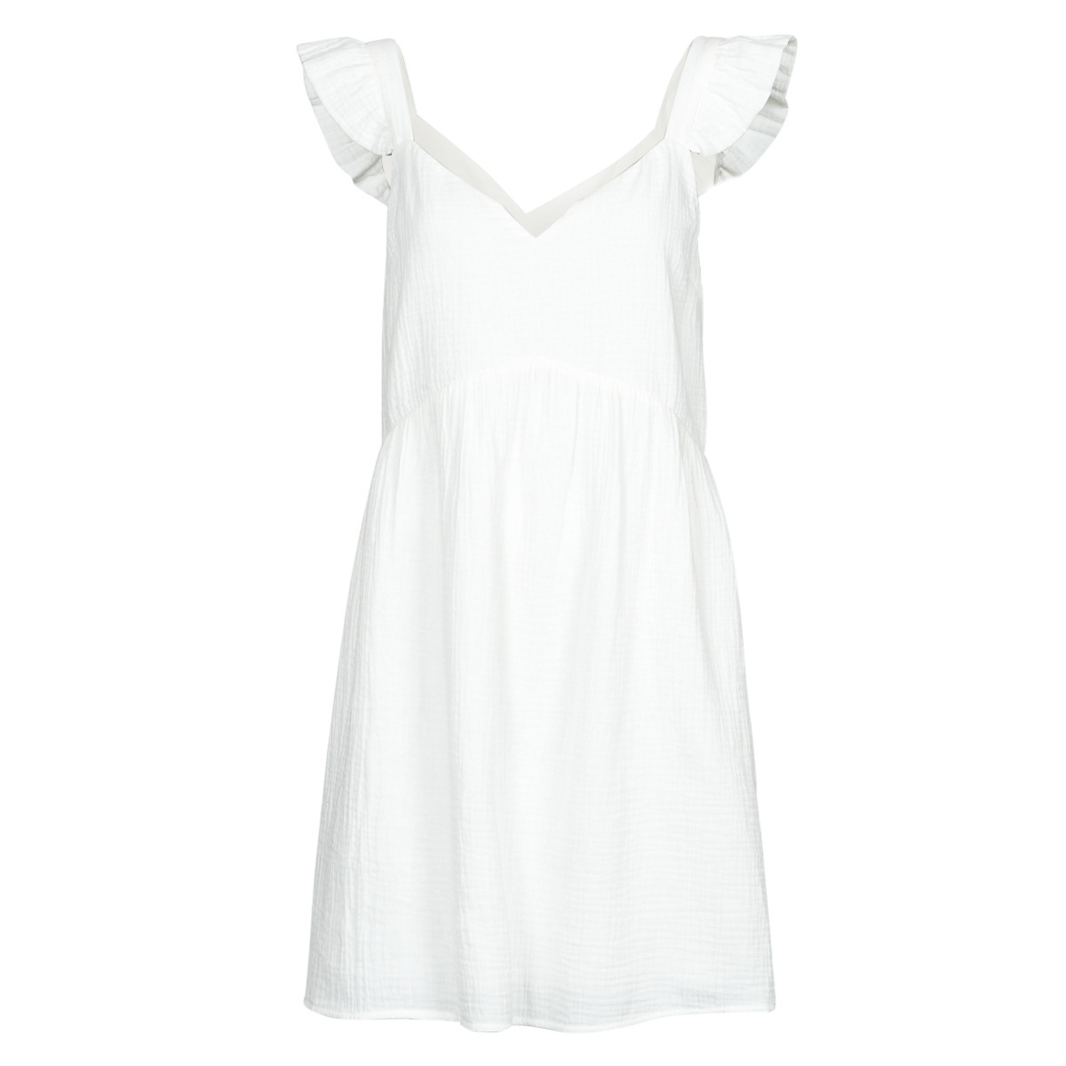 White Dress by Spartoo GOOFASH