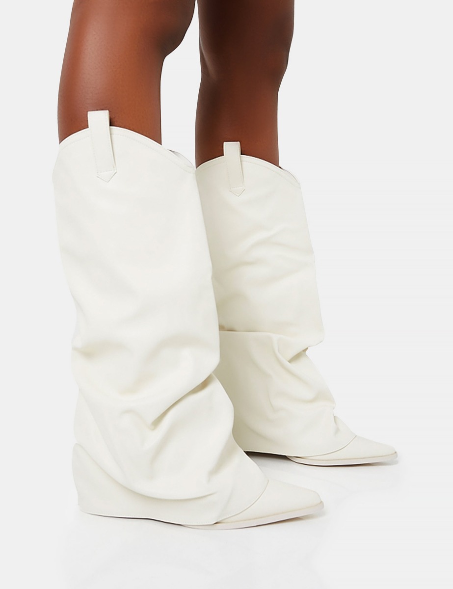 White Knee High Boots for Women from Public Desire GOOFASH