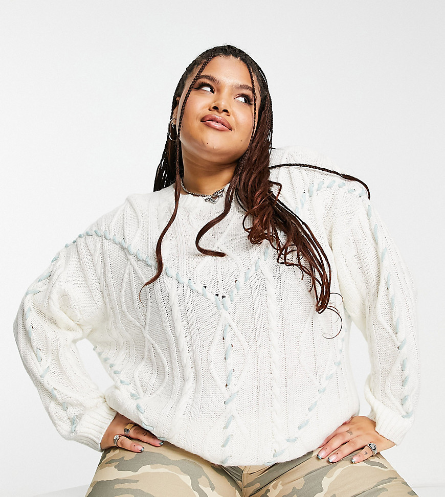 White Knitwear Native Youth Ladies - Asos GOOFASH