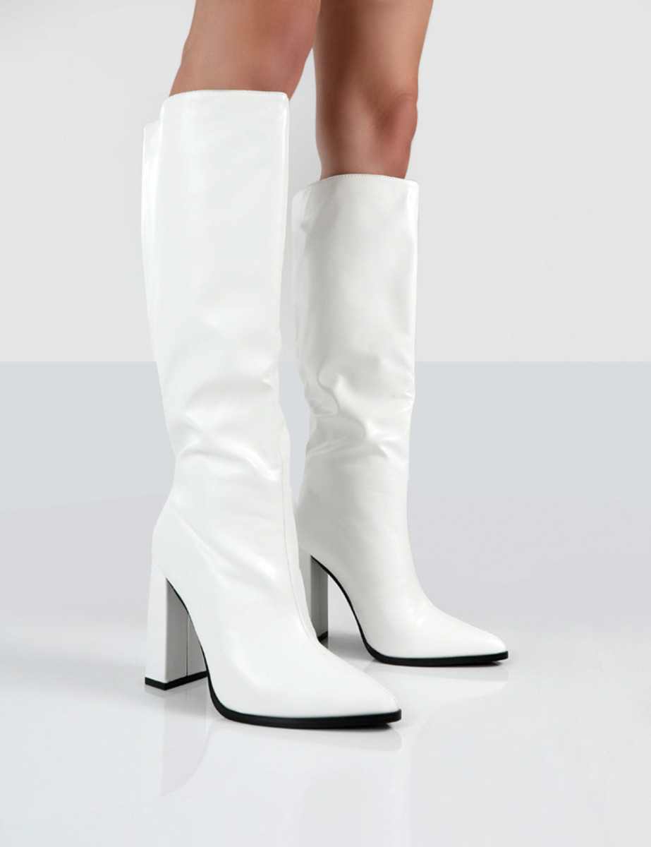 White Ladies Ankle Boots Public Desire GOOFASH
