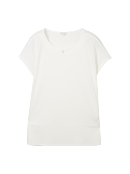 White T-Shirt - Women - Tom Tailor GOOFASH