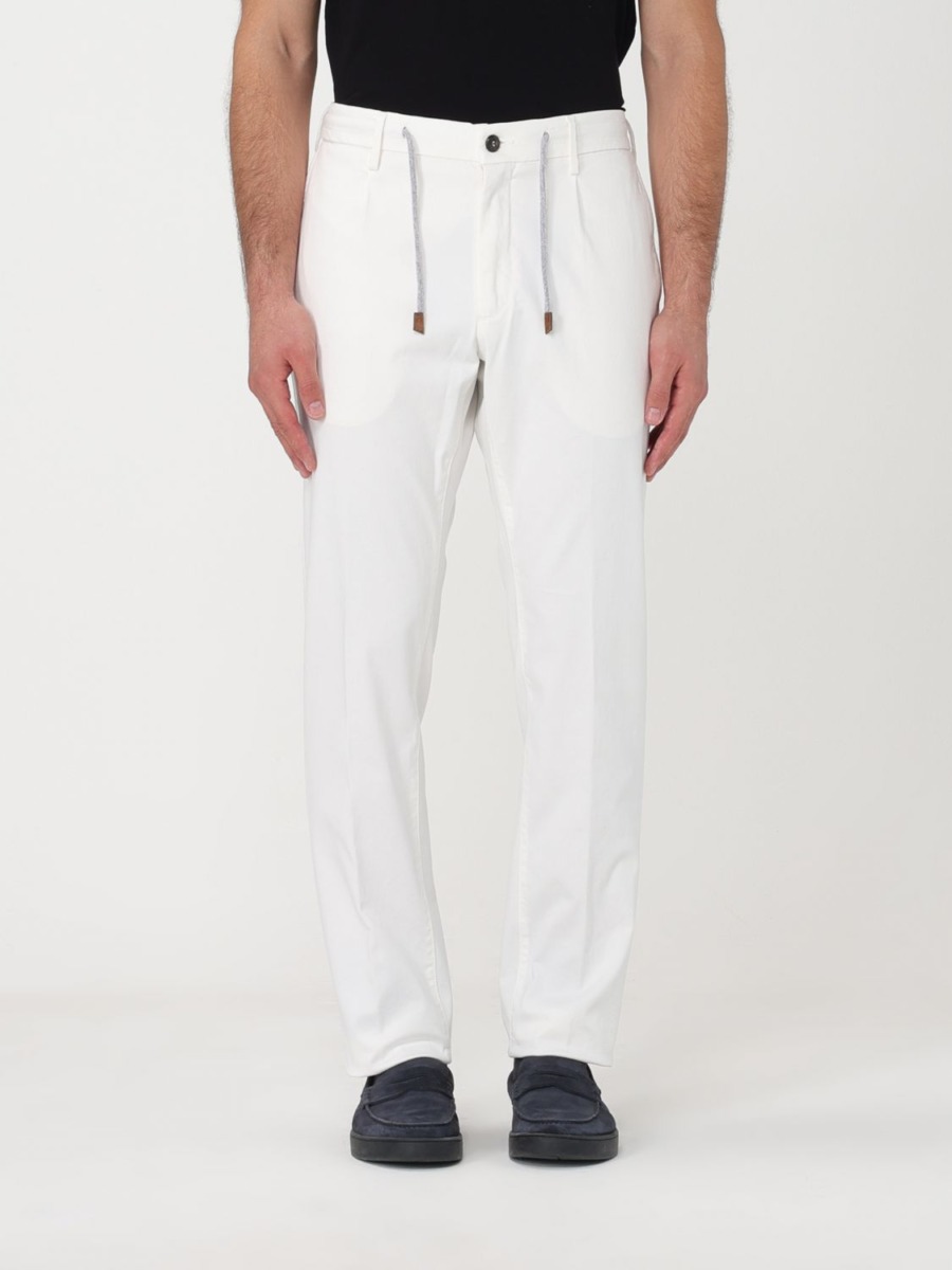 White - Trousers - Eleventy - Men - Giglio GOOFASH