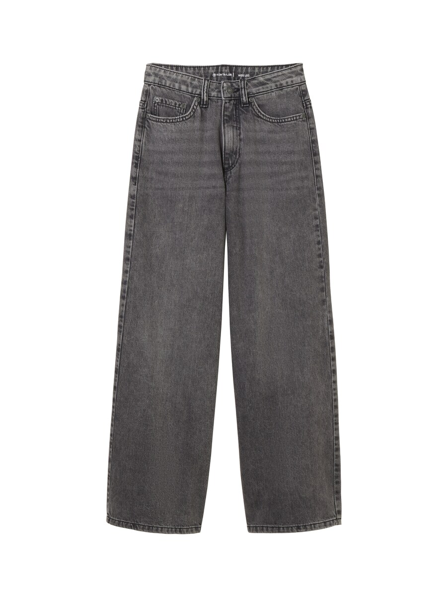 Wide Leg Jeans - Grey - Tom Tailor - Ladies GOOFASH
