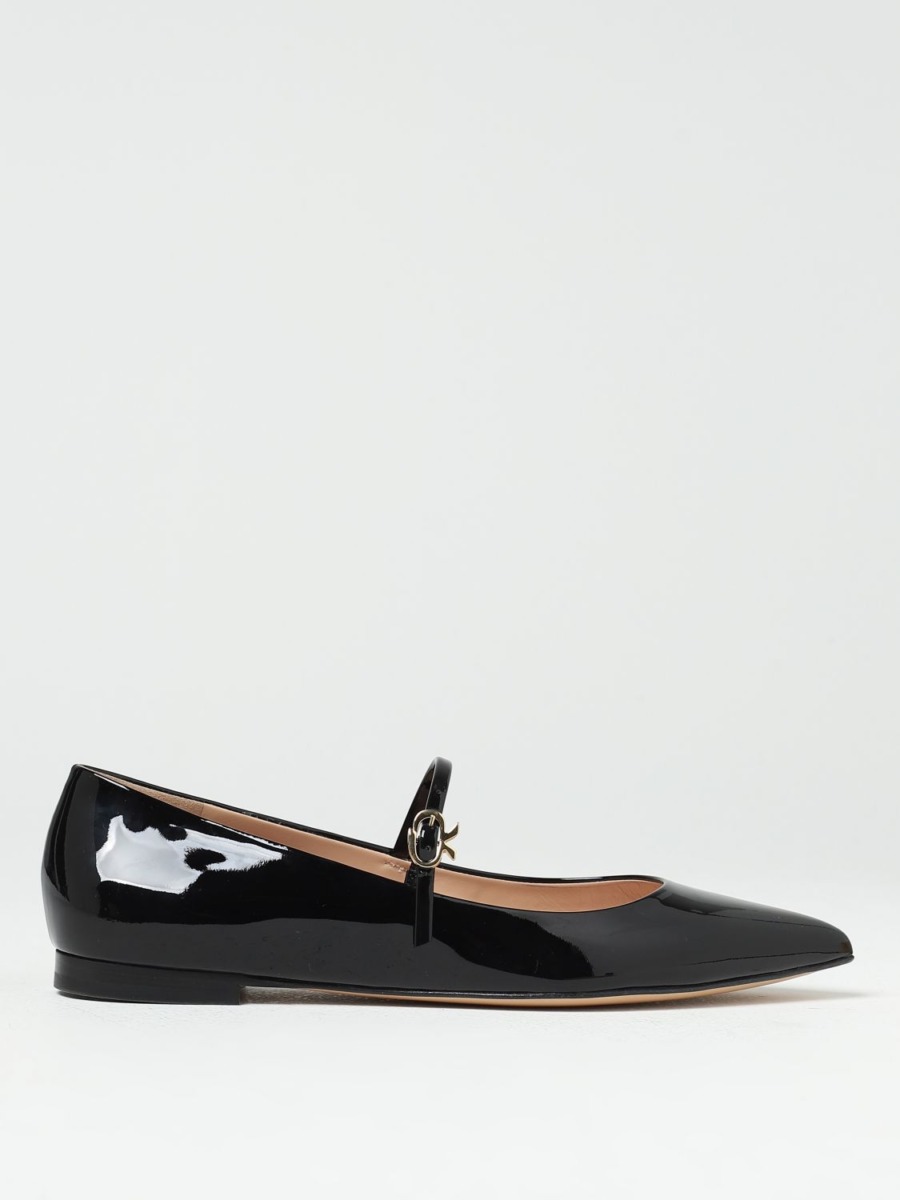 Woman Ballet Pumps in Black at Giglio GOOFASH