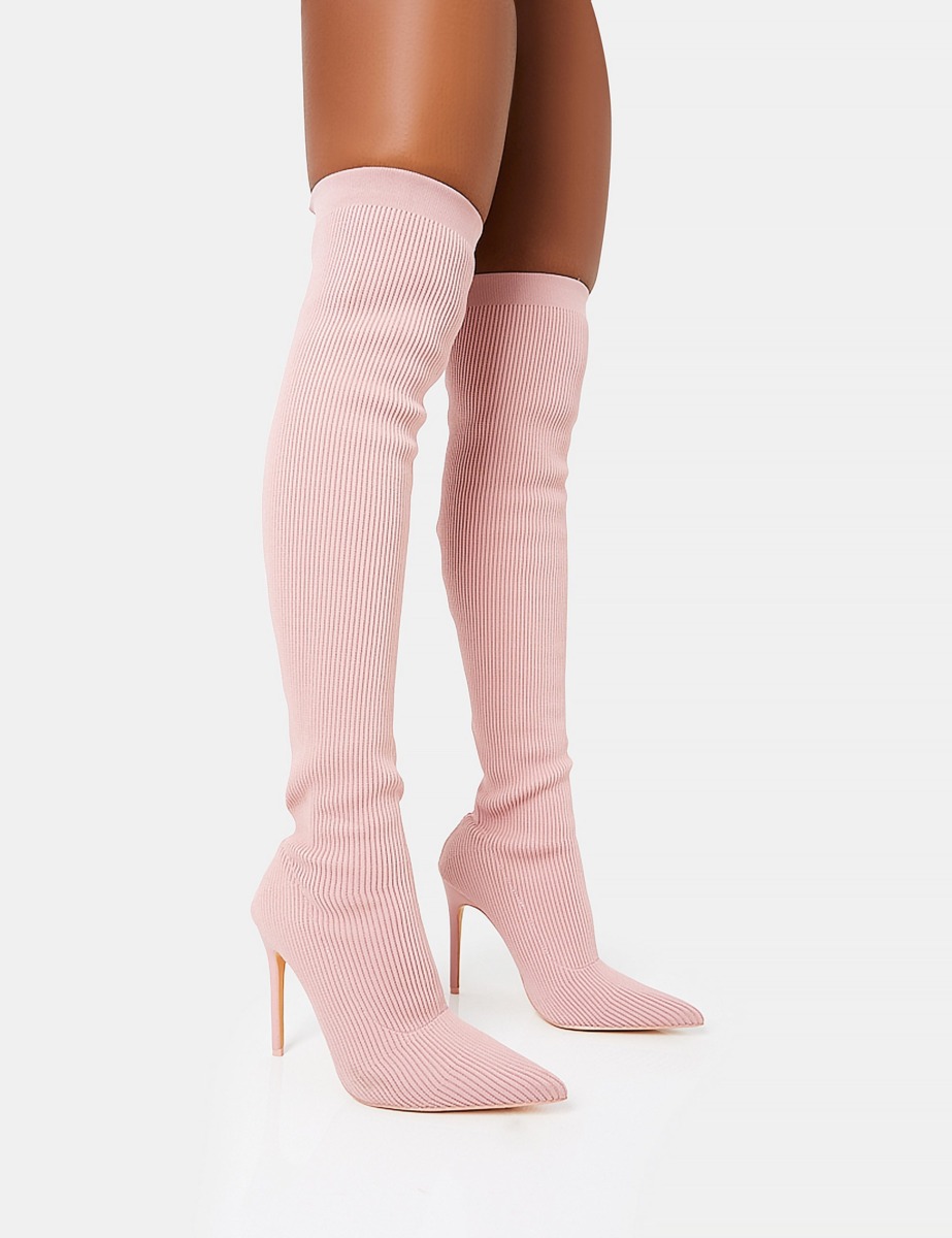Woman Boots in Pink by Public Desire GOOFASH