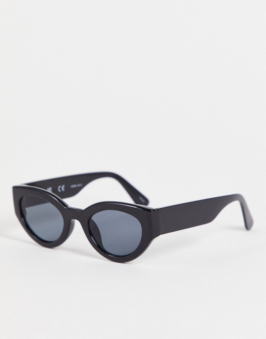 Woman Cat Eye Sunglasses in Black Asos Vero Moda GOOFASH