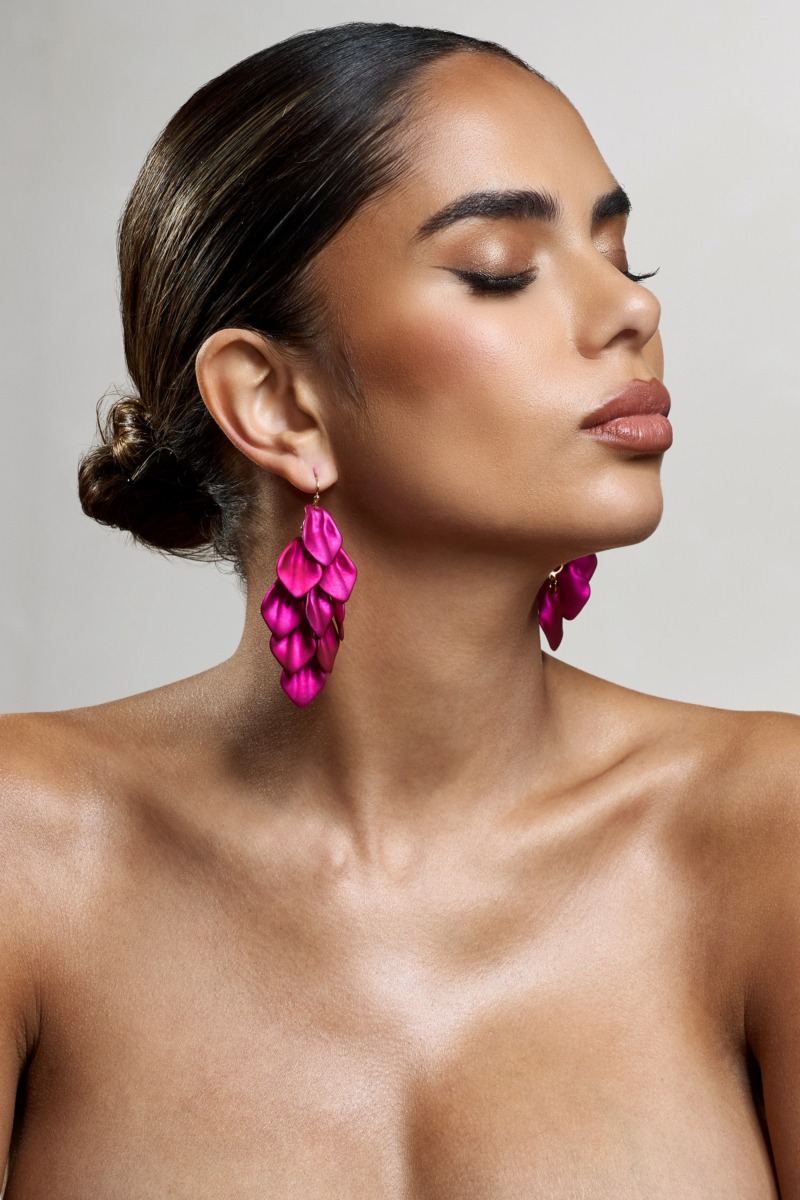 Woman Earrings - Pink - Club L London GOOFASH
