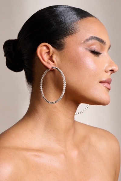 Woman Earrings in Silver from Club L London GOOFASH