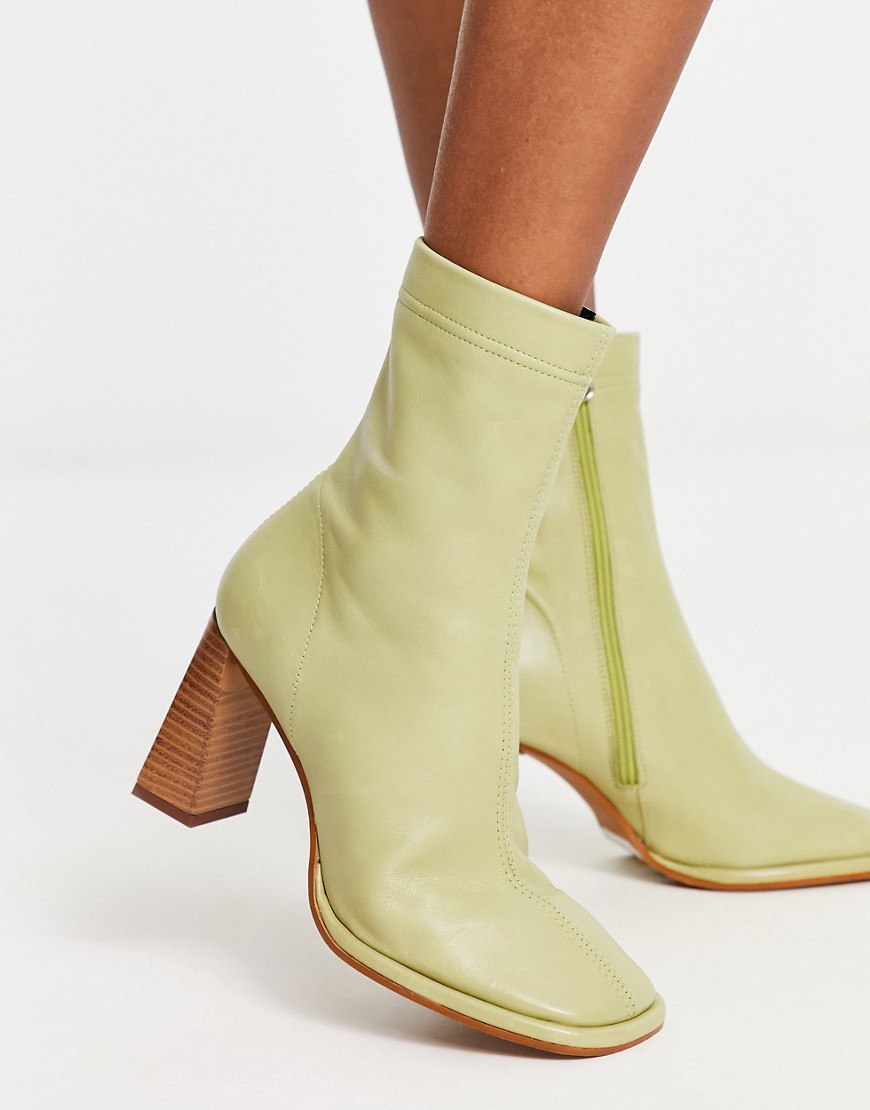 Woman Green Sock Boots - Asos GOOFASH