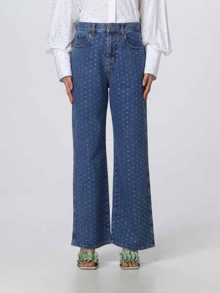Woman Jeans Blue by Giglio GOOFASH