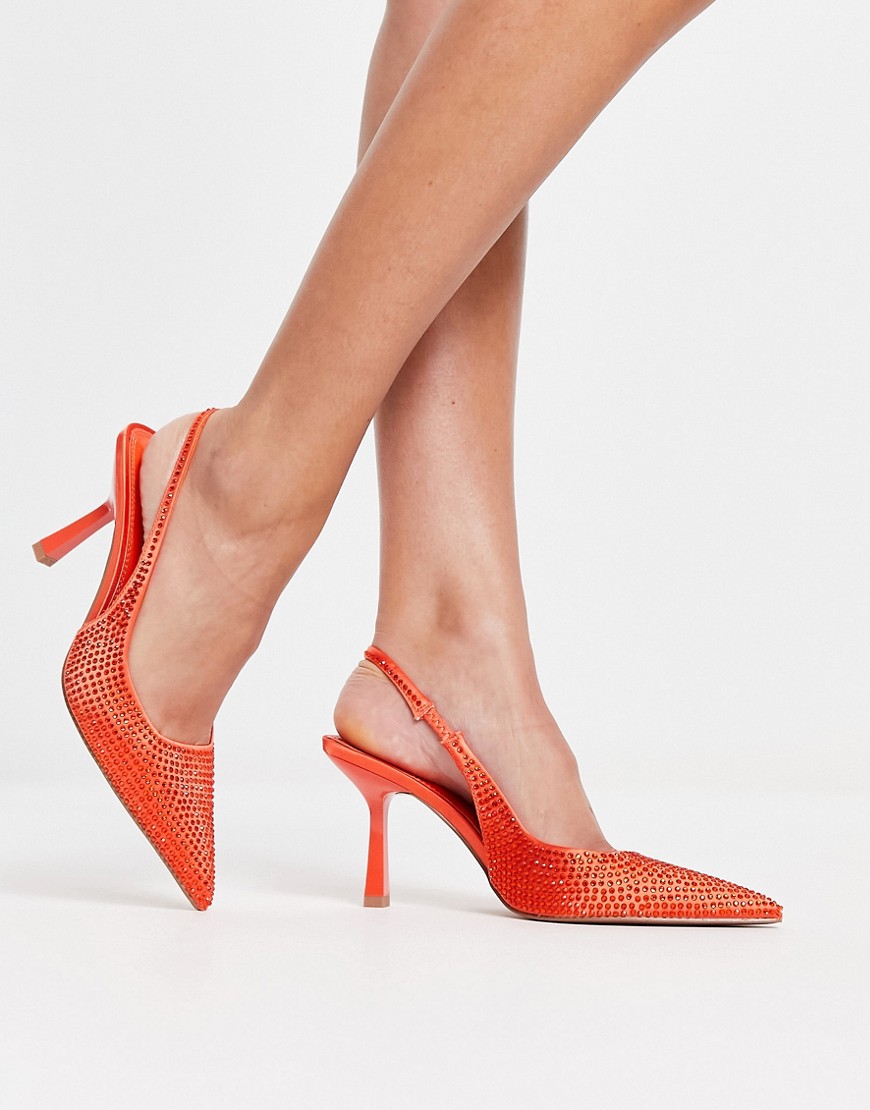Woman Orange High Heels from Asos GOOFASH