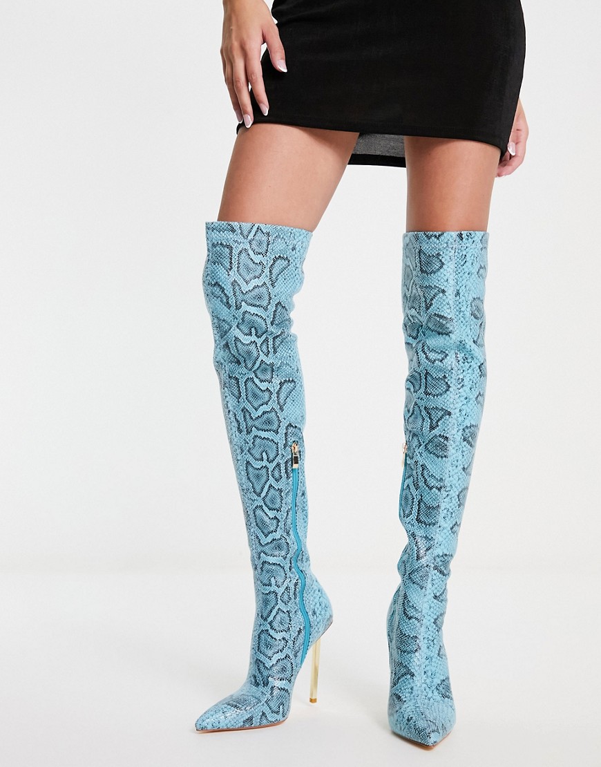 Woman Overknee Boots in Multicolor by Asos GOOFASH