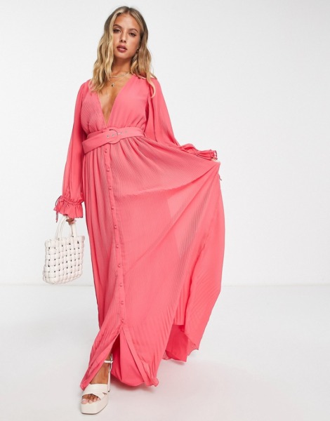 Woman Pink - Maxi Dress - Asos GOOFASH