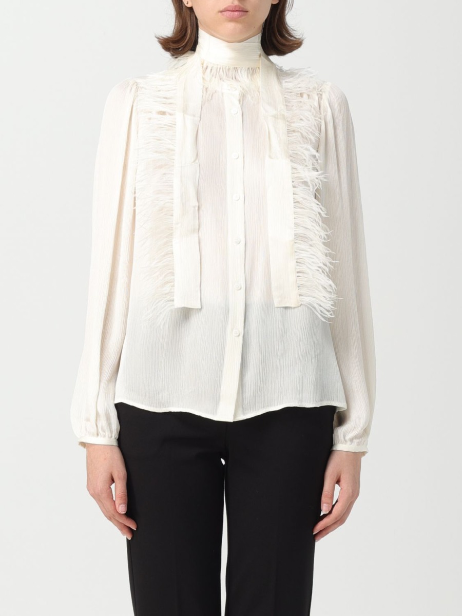 Woman Shirt - Ivory - Giglio - Twinset GOOFASH
