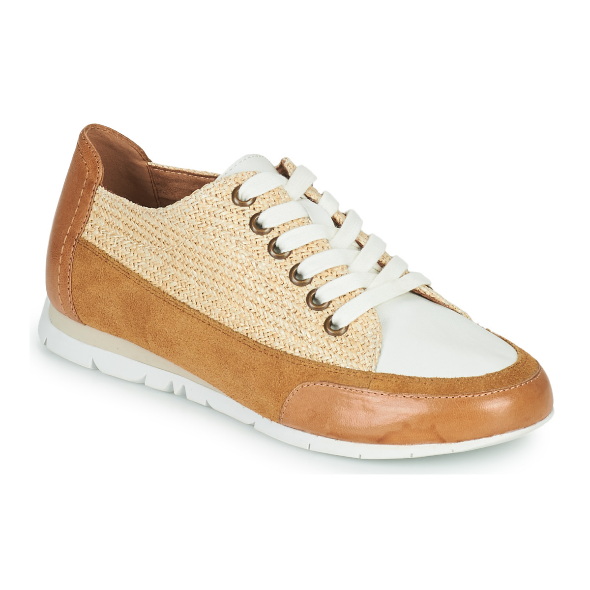 Woman Sneakers Brown at Spartoo GOOFASH