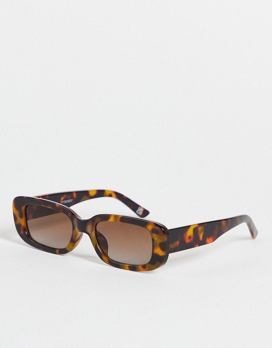 Woman Square Sunglasses Brown from Asos GOOFASH