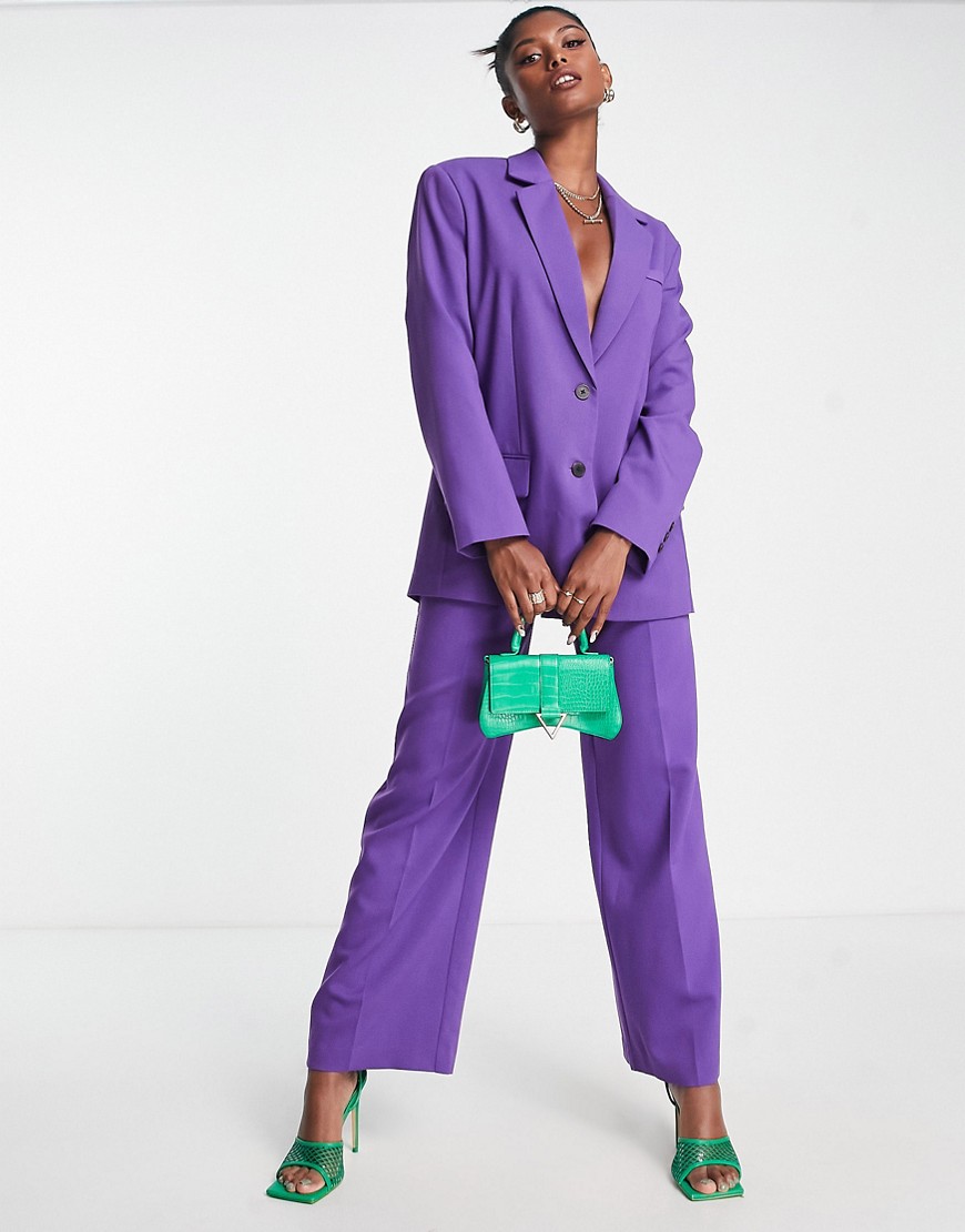Woman Suit Trousers in Purple - Asos GOOFASH