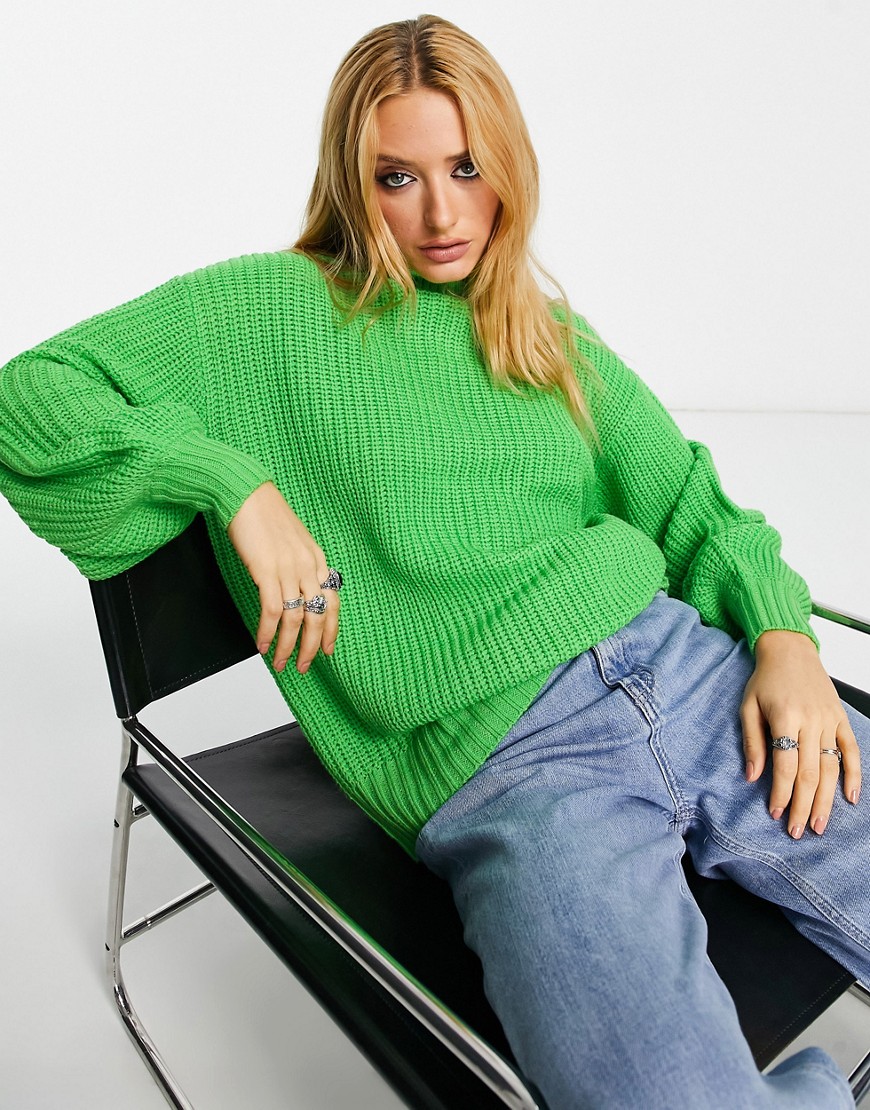 Woman Sweater Green Asos - Violet Romance GOOFASH