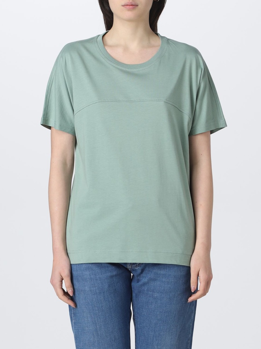 Woman T-Shirt in Green Giglio - K-Way GOOFASH