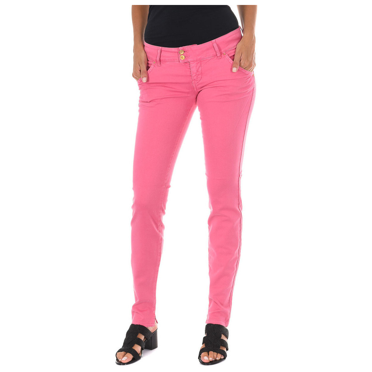 Woman Trousers in Pink Spartoo GOOFASH